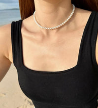 Carica l'immagine nel visualizzatore di Gallery, CHOCKER DI PERLE TONDE