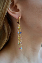 Carica l'immagine nel visualizzatore di Gallery, ORECCHINI MULTICHAIN MULTICOLOR