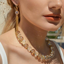 Carica l'immagine nel visualizzatore di Gallery, CRYSTAL CHOCKER Ambra-Bianco