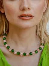 Carica l&#39;immagine nel visualizzatore di Gallery, CRYSTAL CHOCKER Rosa-Verde
