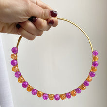 Carica l&#39;immagine nel visualizzatore di Gallery, CRYSTAL CHOCKER Fuxia-Arancio
