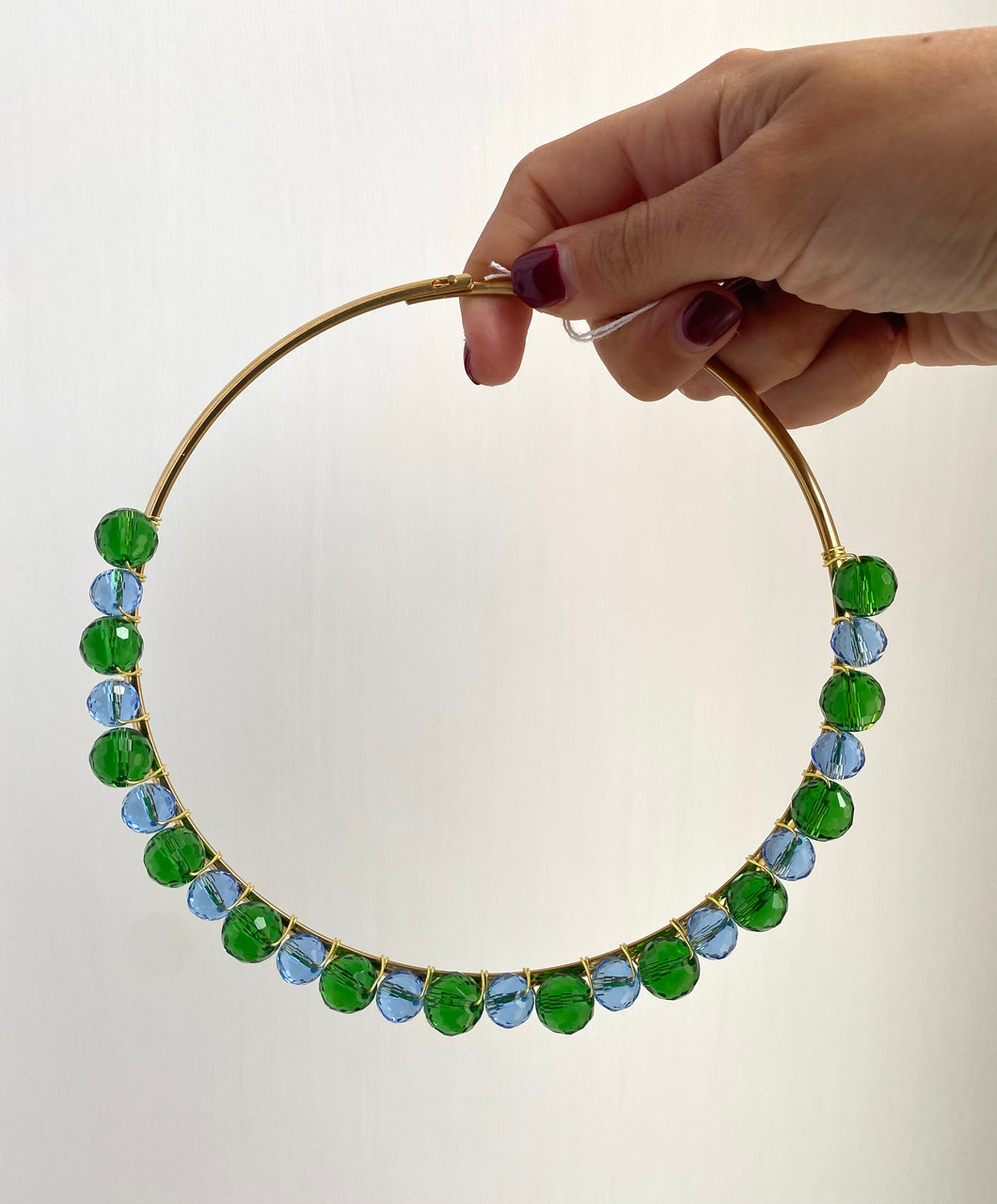 CRYSTAL CHOCKER verde-celeste